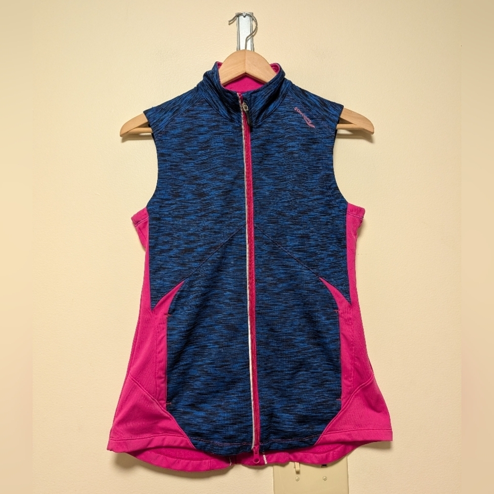 Saucony Women's Pink and Blue Vest